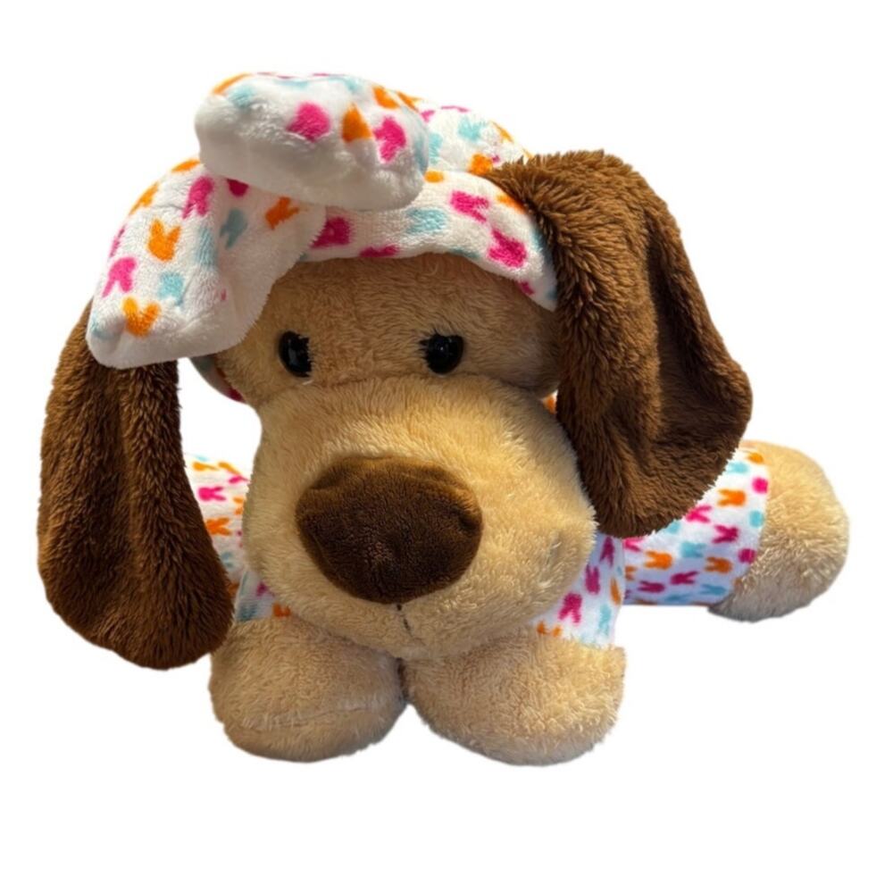 Dan Dee 12" Puppy Dog Bunny Rabbit Ears Costume Pajamas Stuffed Plush Easter